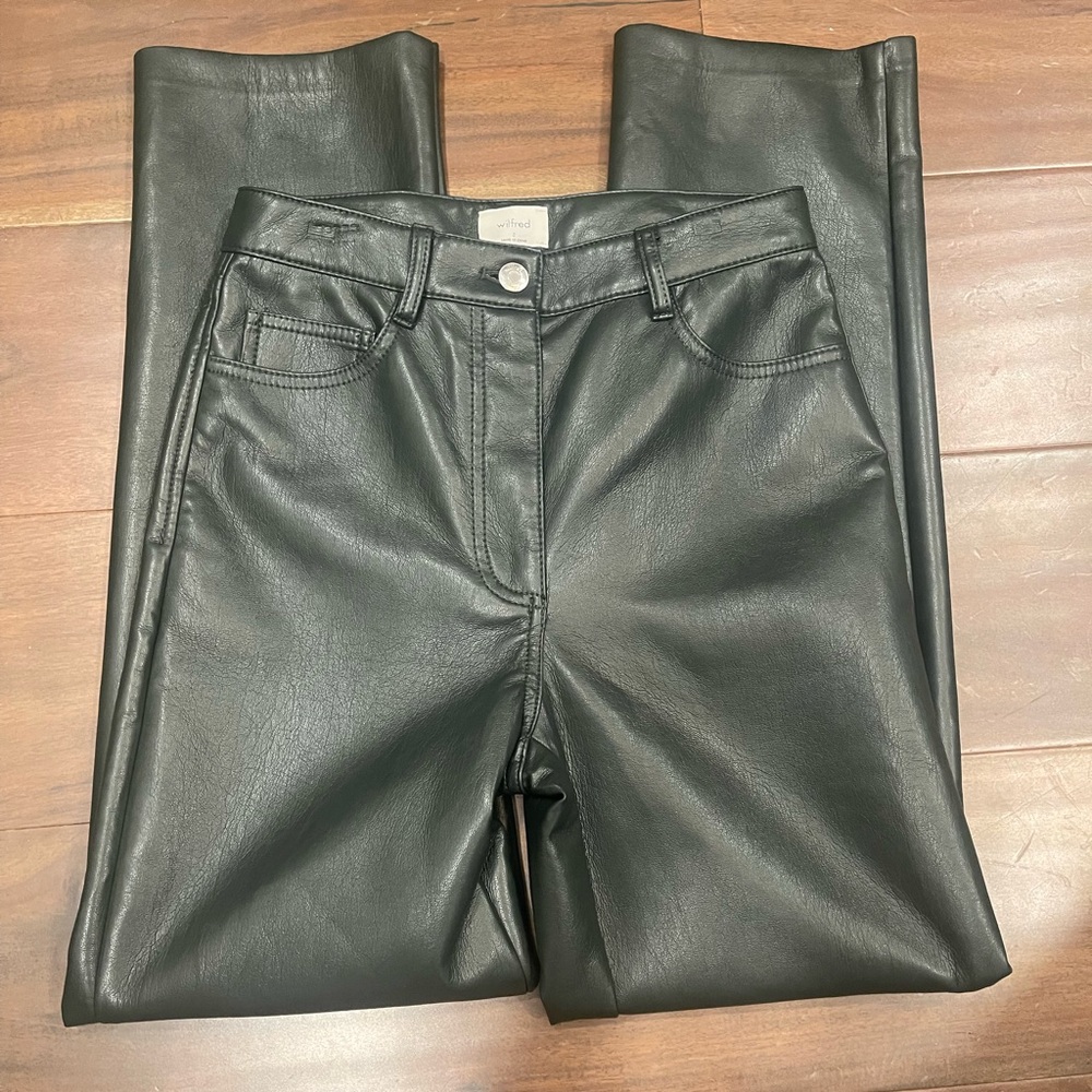Wilfred Aritzia Size 2 Melina Full Length Pant Deep green